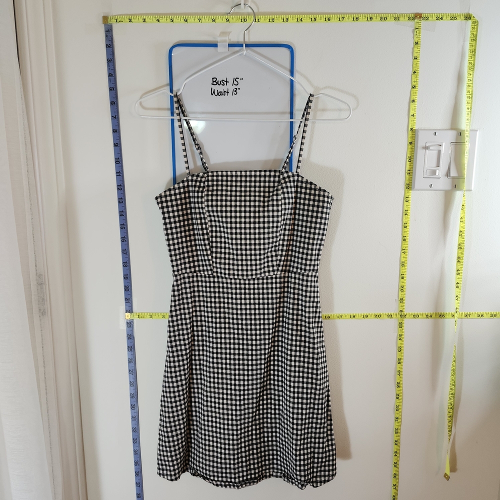 Black and White Gingham Dress